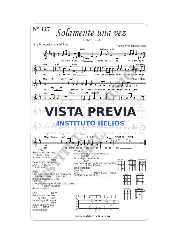 Vista previa de Solamente una vez